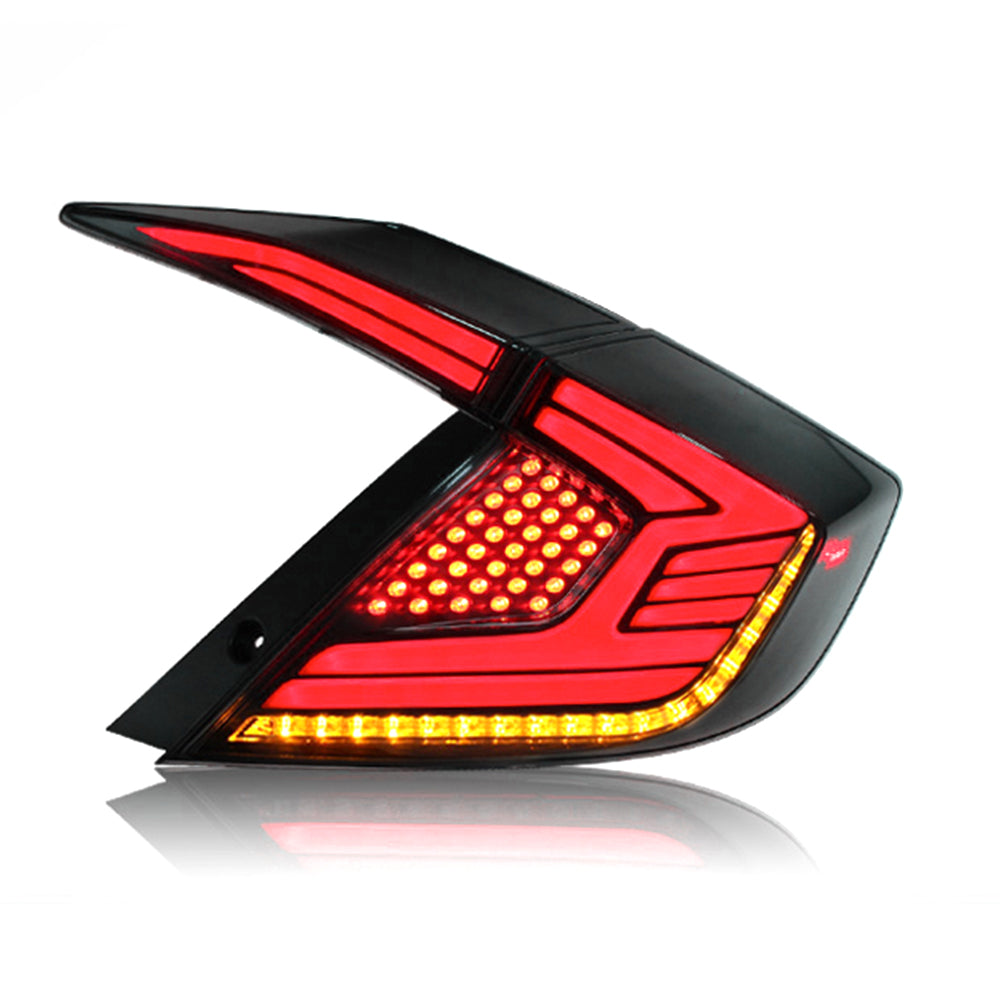 For 2016-2021 Honda Civic hatchback Led Tail light (Three compartments) - KuerLED