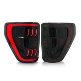 Led Tail Light for 2021-2023 Ford F150 F-150 XLT Whit Blind Spot Radar module - KuerLED