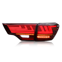 For 2014-2019 Toyota Highlander Led Tail Lights (Smoked/Red) - KuerLED