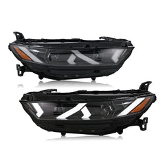 2023-2025 Honda Accord LED Headlight Assembly with Demon Eye, Color-Changing Projector, Plug & Play Upgrade for Sedan - Kuerled