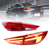 For 2014-2018 Mazda 3 Axela Led Tail Lights,Start Animation Continuous Indicator lights rear Lights Assembly - KuerLED