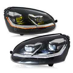 LED Headlights for 2005-2010 Volkswagen Golf MK5 | Sequential Turn Signals, Startup Animation, Plug & Play (Not for GTI/R)