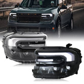 LED Headlights for 2022–2024 Ford Maverick – Projector Headlamps with DRL & Turn Signals (Pair)