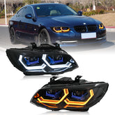 BMW 3-Series LED Headlights (2011-2013 E92/E93 LCI), Fits 325i/328i/335i, Plug and Play, Easy Installation