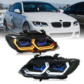 BMW 3-Series LED Headlights (2007-2010 E92/E93/Coupe), Fits 325i/328i/335i, Plug and Play, Easy Installation
