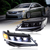 LED Headlight for 2012-2014 Toyota Camry, Animation Sequential Front Lamps - Kuerled