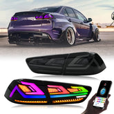RGB LED Tail Lights for 2008–2017 Mitsubishi Lancer & EVO X – Sequential Rear Lamps with Startup Animation