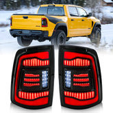 New LED Tail Lights Assembly for 2009-2018 Dodge Ram 1500, 2013-2018 Ram 2500, High-Visibility Smoked Black , Easy Installation - Kuerled