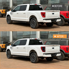 Led Tail Light for 2021-2023 Ford F150 F-150 XLT Whit Blind Spot Radar module - KuerLED