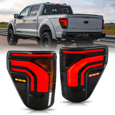 Full LED Tail Light w Blind Spot for 2021-2025 Ford F150 F-150 Sequential Lights - Kuerled