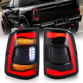 LED Tail Light Assembly for 2019-2024 Dodge Ram 1500 All Trims, Not Fit Ram 2500 3500