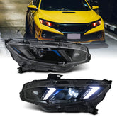 LED Snake Eye Headlights for 2016-2021 Honda Civic 10th Gen | Sedan & Hatchback Full LED Assembly Upgrade