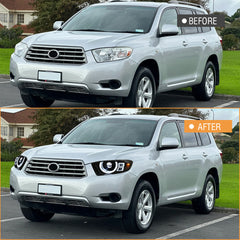 2008-2010 Toyota Highlander LED Headlights, DRL Sequential Turn Signal, Plug & Play - Kuerled