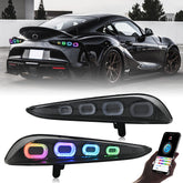 RGB Tail Light Carbon Fiber Style for 2020-2024 Toyota GR Supra A90 & A91 Start up Animation DRL Sequential Indicator Rear Lamp Assembly