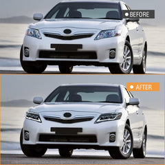 LED Headlight for 2010-2011 Toyota Camry, Animation Sequential, Headlight Assembly (Triple Beams) - Kuerled