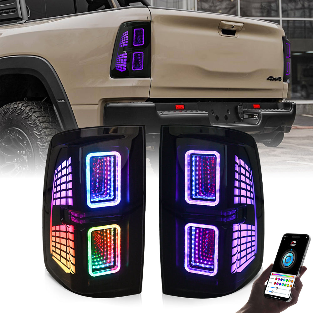 VLAND Tail Lights Compatible With 4th Gen Dodge Ram 1500 2009-2018 Ram 2500/3500