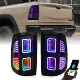 RGB Tail Light for 2009-2018 Dodge RAM 1500, 2013-2018 Dodge RAM 1500 2500 Tail Light Assembly - Kuerled