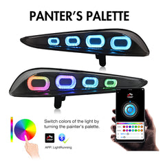 RGB Tail Light Carbon Fiber Style for 2020-2024 Toyota GR Supra A90 & A91 Start up Animation DRL Sequential Indicator Rear Lamp Assembly