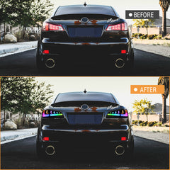 RGB Tail Light for 2006-2012 Lexus IS250/IS350/ISF, LED Sequential Signal Light - Kuerled