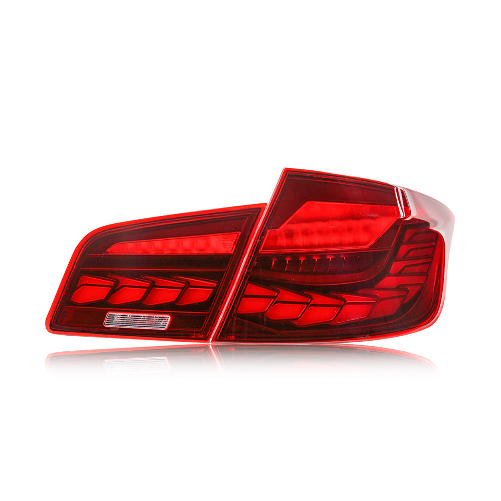 New Tail Lights For BMW 5 Series F10 F18 Led Tail Lights (Smoked/Red) - KuerLED