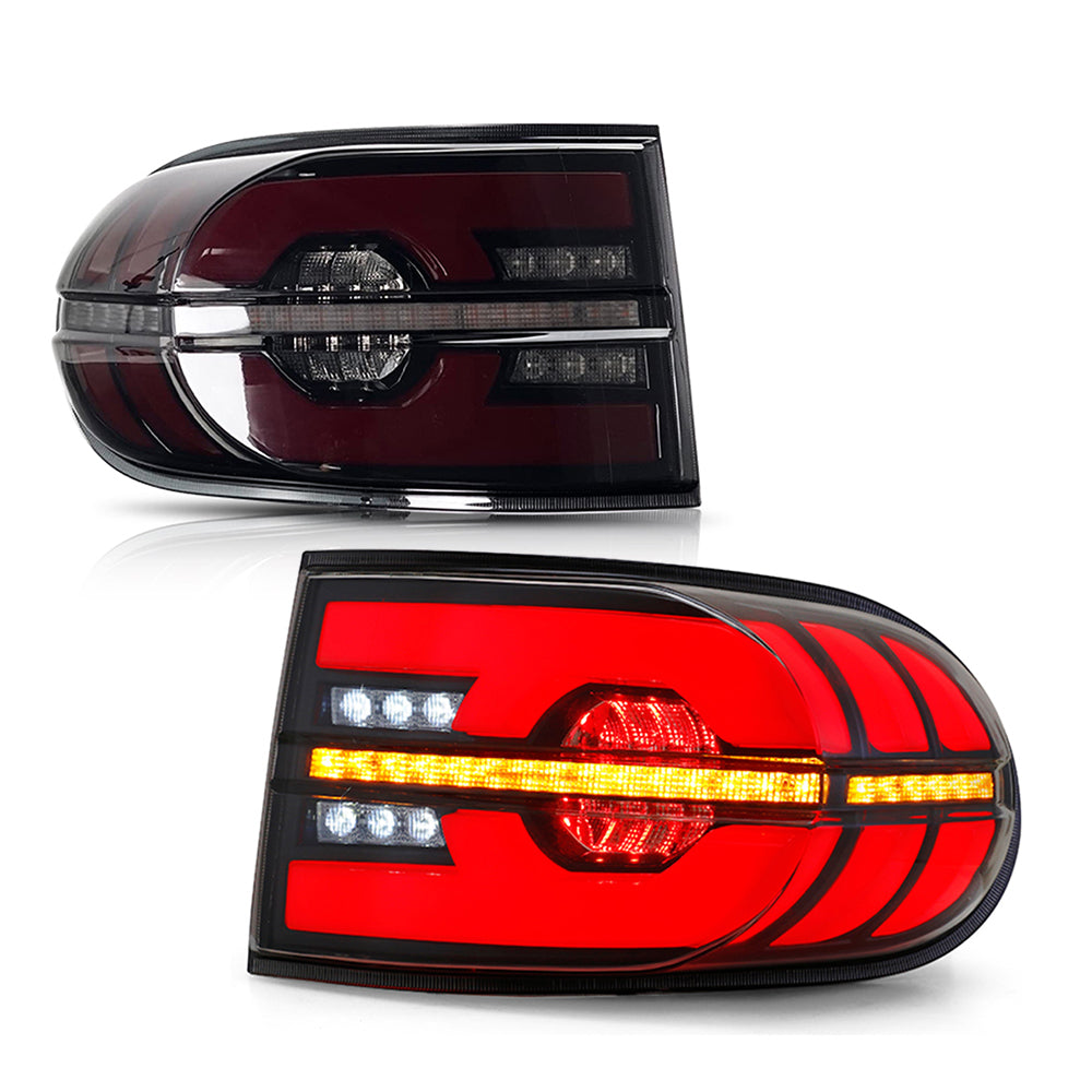 2006-2020 Toyota FJ Cruiser LED Tail Lights Assembly Clear/Smoke, Full LED Upgrade - Kuerled