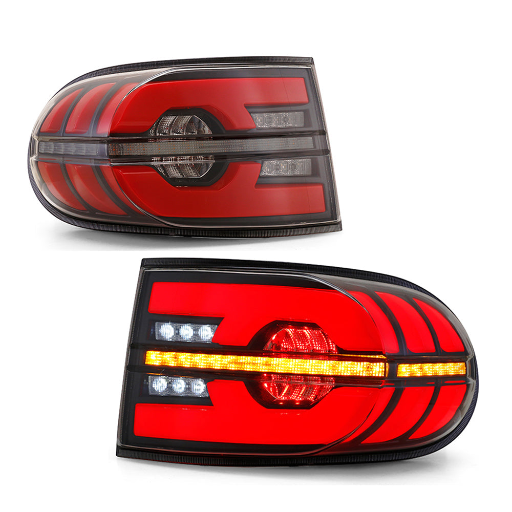 2006-2020 Toyota FJ Cruiser LED Tail Lights Assembly Clear/Smoke, Full LED Upgrade - Kuerled