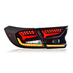 For 2018-2021 Honda Accord v5 Smoked Led Tail Lights (New Fish Bone) - KuerLED