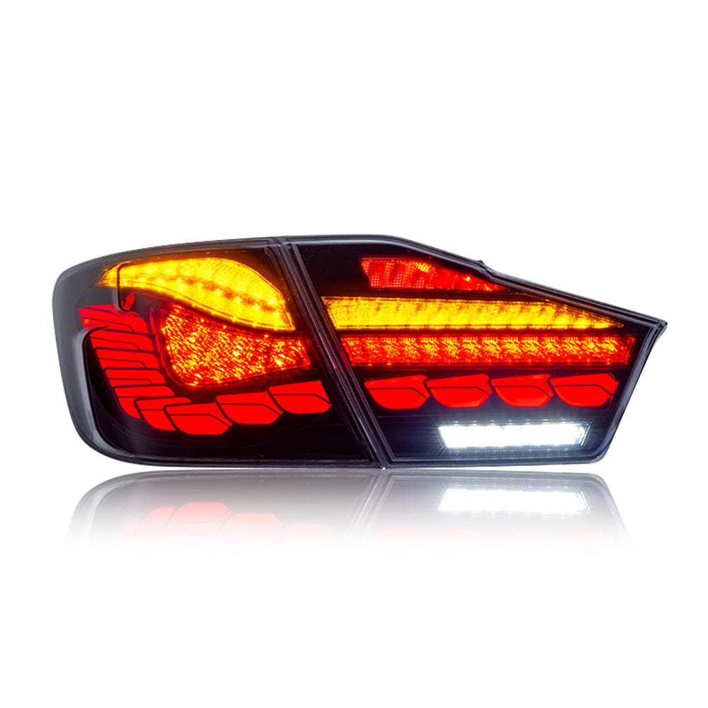 For 2012-2014 Toyota Camry Led Tail Lights with Running Lamp Brake Reverse Turn Signal - KuerLED