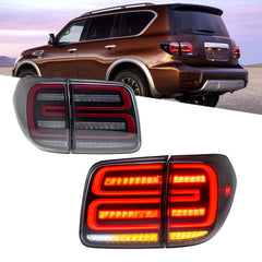 LED Tail Light for 2017-2020 Nissan Armada/Patrol, With Start-up Animation - Kuerled