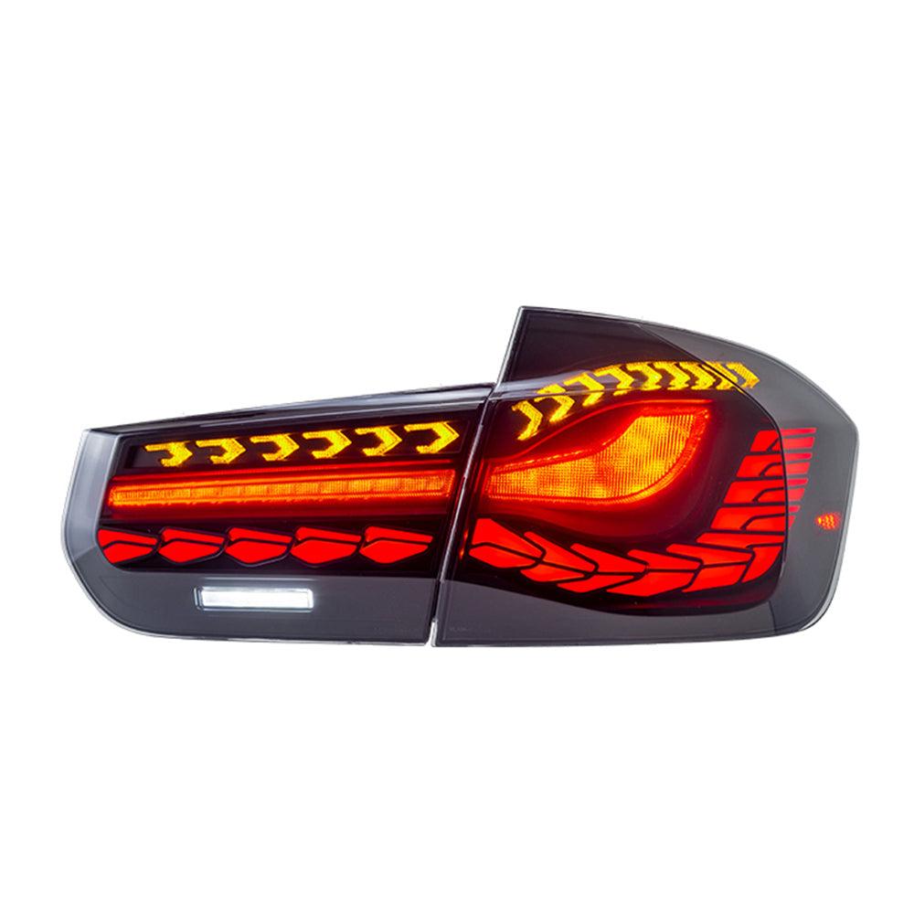 For 2013-2019 BMW 3-Series F30 F35 F80 M3 Led Tail Lights with Sequential Indicator - KuerLED