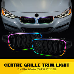 BMW 3 Series LED Grille Lights (2013-2018), RGB Front Grille Upgrade for F30/F35/M3 Models - Kuerled