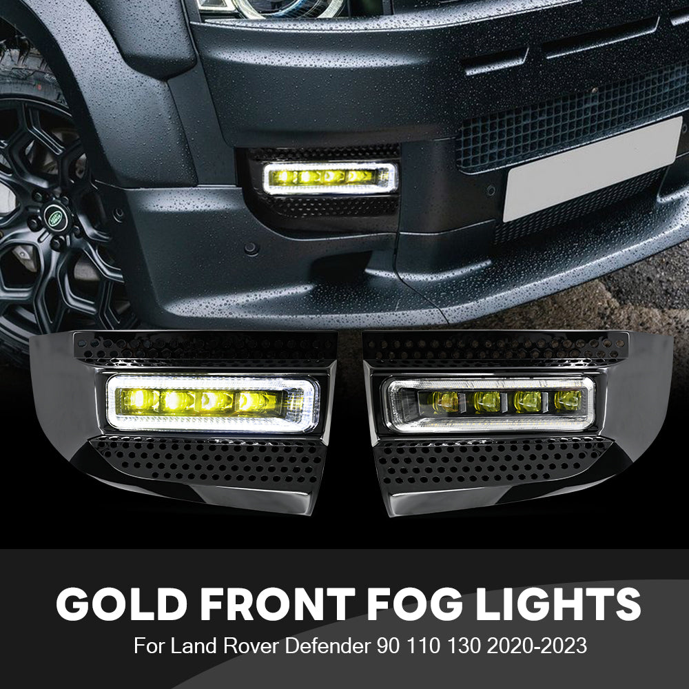 Pair Front Fog Light Lamp For Land Rover Defender 90 110 130 2020-2024 Left & Right - KuerLED