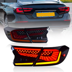 2018-2022 Honda Accord 10th Gen LED Tail Lights, Dynamic Animation & Sequential Signaling - Kuerled
