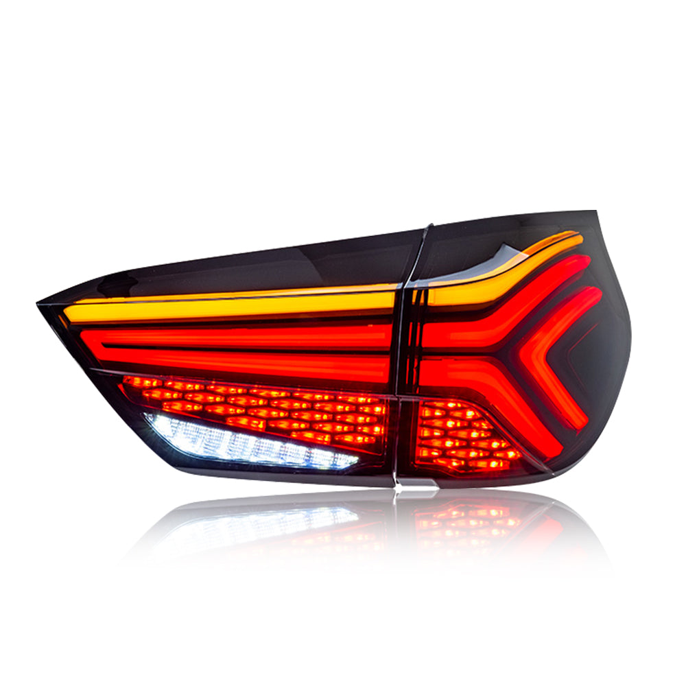 For 2021 Honda Fit Jazz Smoked Led Tail Lights Assembly - KuerLED