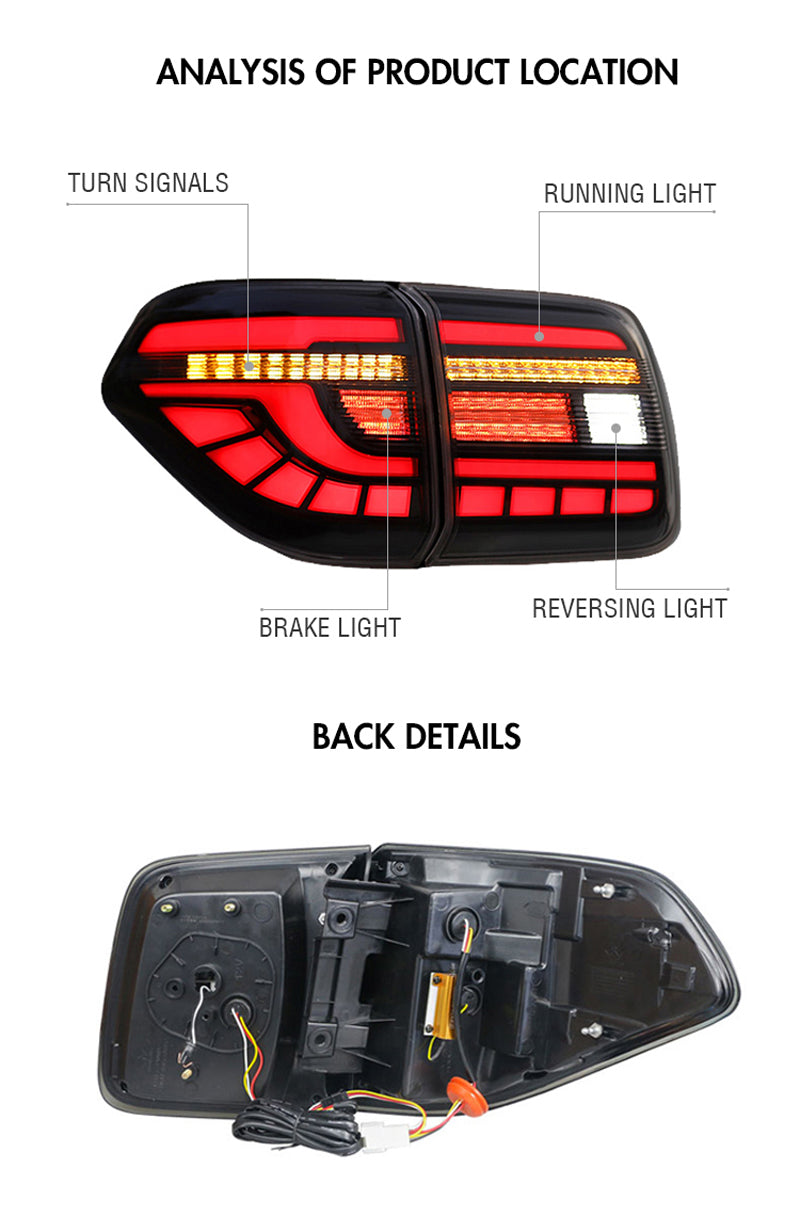 KuerLED LED Tail Light For 2017-2020 Nissan Patrol Y62 Tail lights With Start-up Animation - KuerLED