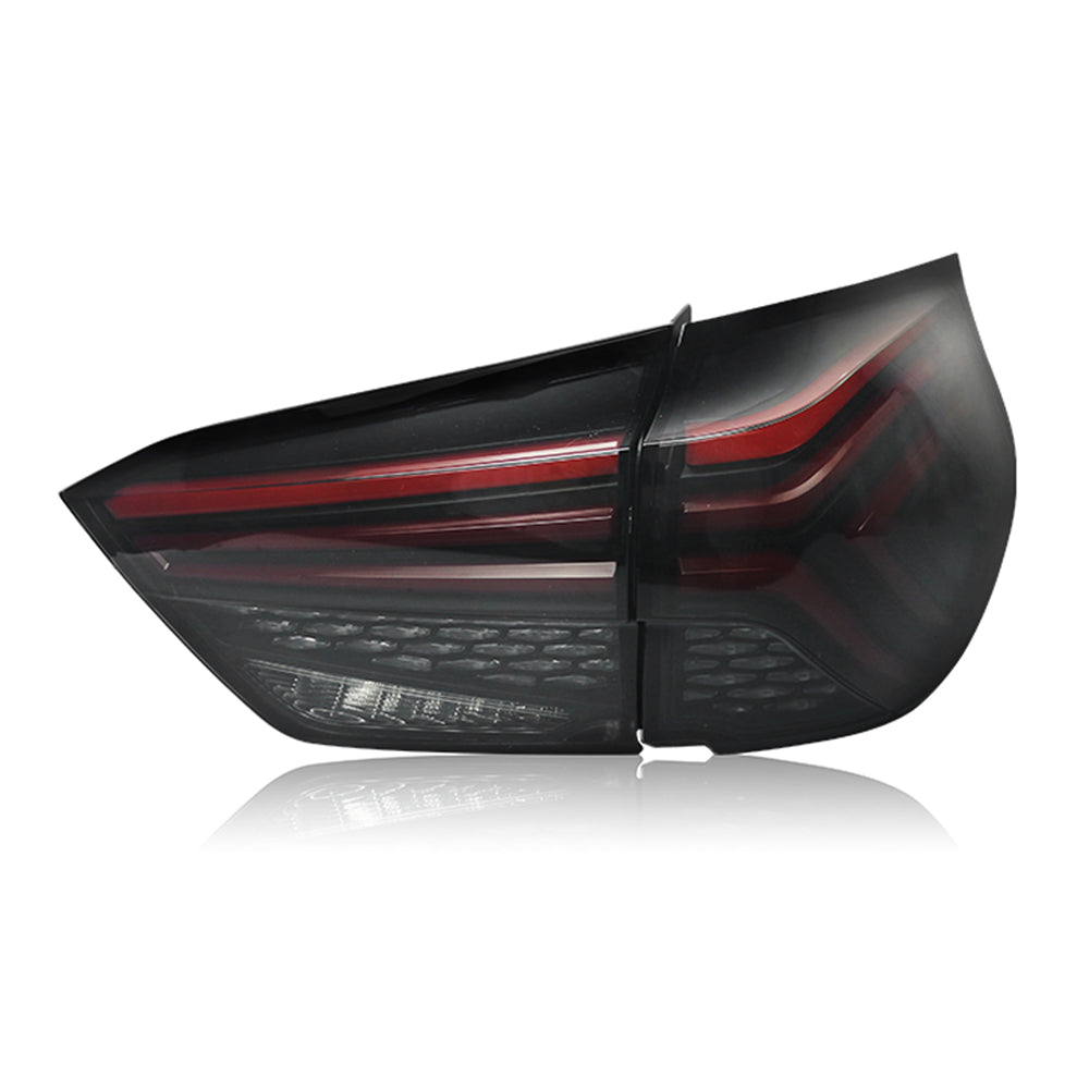 For 2021 Honda Fit Jazz Smoked Led Tail Lights Assembly - KuerLED