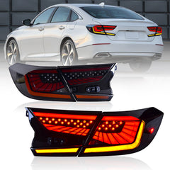 2018-2022 Honda Accord 10th Gen LED Tail Lights, Dynamic Animation & Sequential Signaling - Kuerled