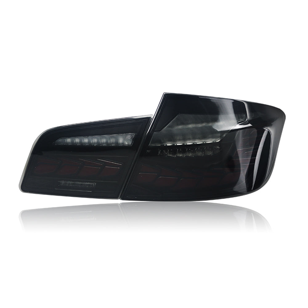 New Tail Lights For BMW 5 Series F10 F18 Led Tail Lights (Smoked/Red) - KuerLED