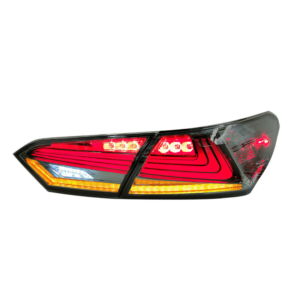 For 2018-2024 Toyota Camry Smoked Led Tail Lights, with Start-up Animation Rear Lights - KuerLED