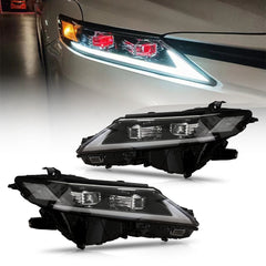 For 2018-2024 Toyota Camry LED Headlights, New Headlights Assembly Compatible LE SE XLE XSE(Dual Projector headlights) - KuerLED