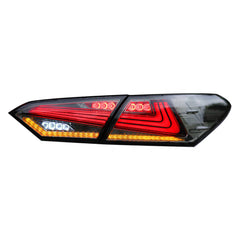 For 2018-2024 Toyota Camry Smoked Led Tail Lights, with Start-up Animation Rear Lights - KuerLED