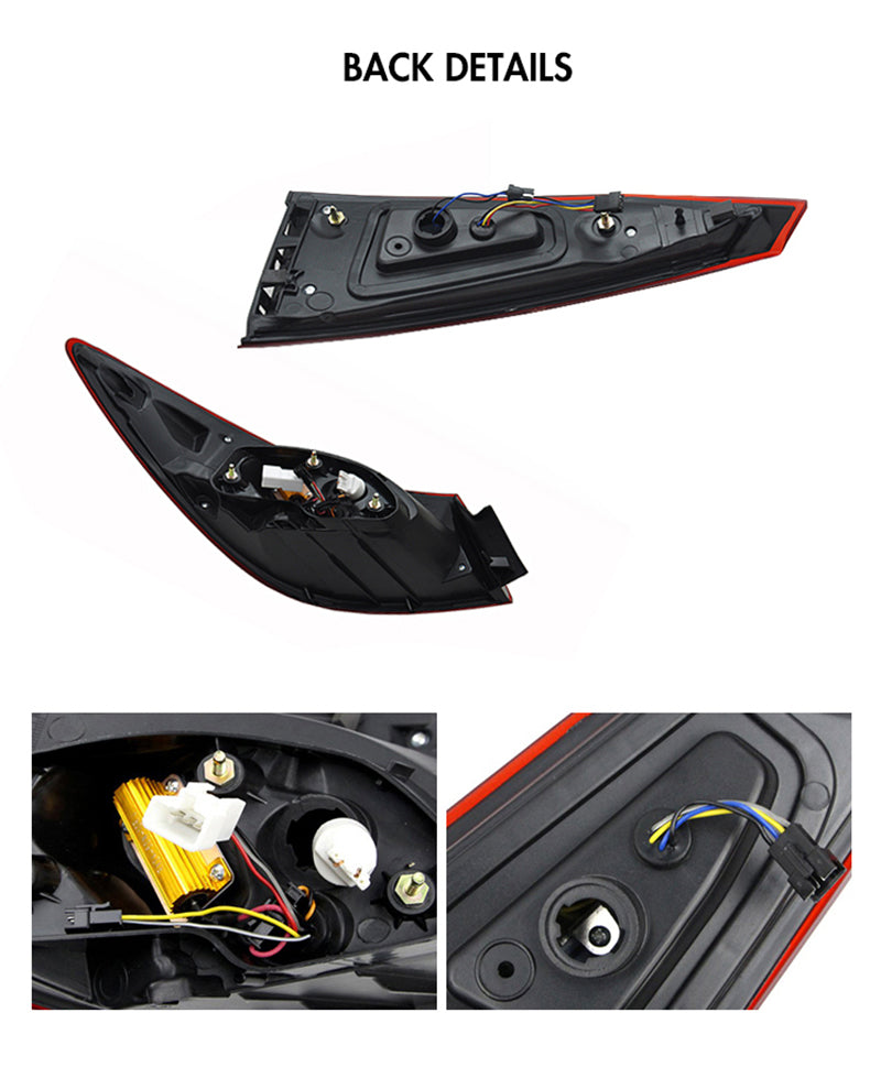 For 2014-2018 Mazda 3 Axela Led Tail Lights,Start Animation Continuous Indicator lights rear Lights Assembly - KuerLED