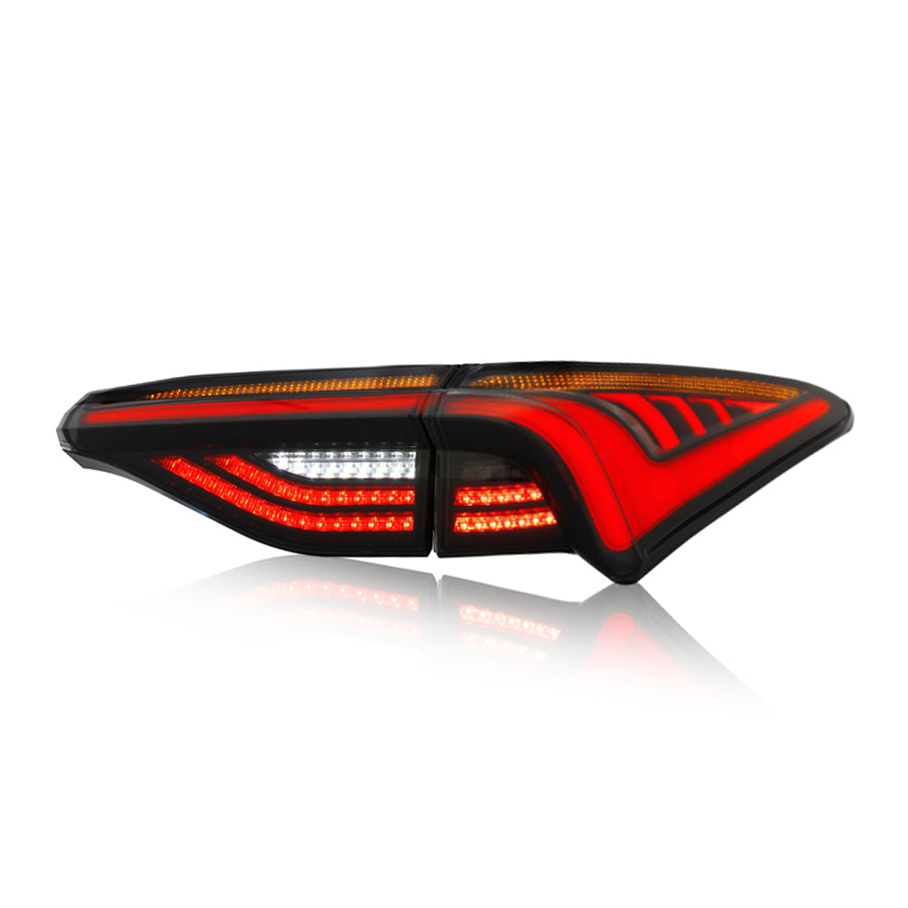 For 2019-2022 Toyota Avalon LED Tail Lights Assembly LED Rear Lamps (Smoked/Red) - KuerLED