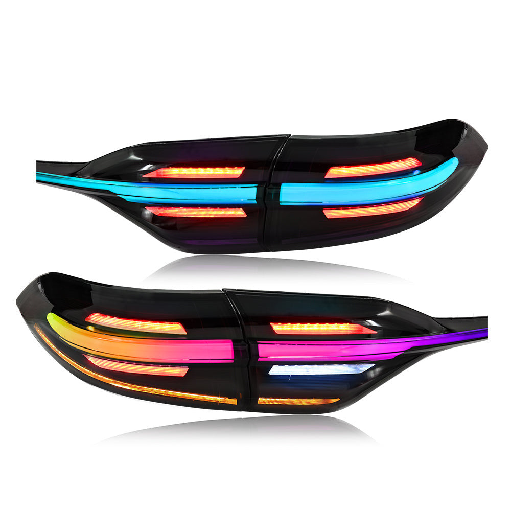 KuerLED RGB Tail Lights for 2020-2024 Toyota Corolla Start Up Animation DRL Sequential Indicator Rear Lamp Assembly - KuerLED