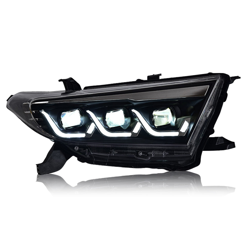 2012-2014 Toyota Highlander Full LED Headlight Assembly With Devil Eyes