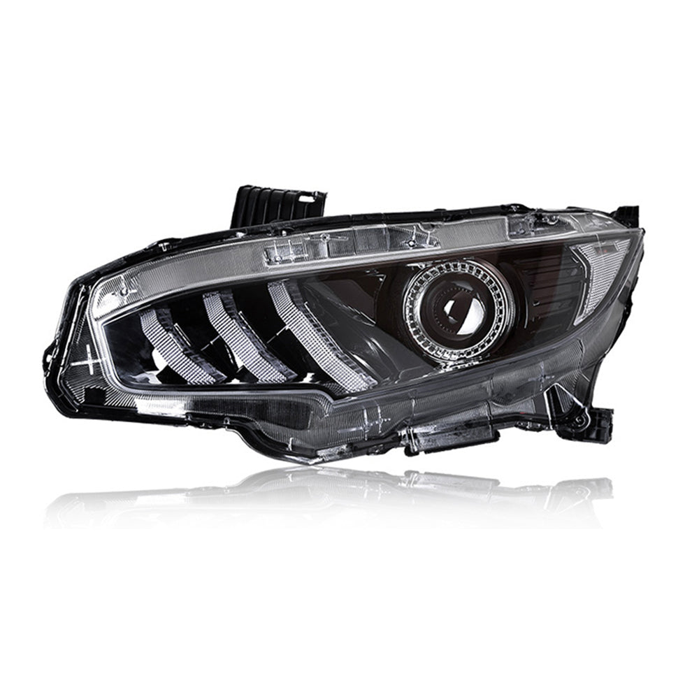 For 2016-2020 Honda Civic 10th Gen Led headlight(Mustang design) - KuerLED