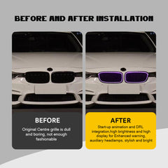 BMW 3 Series LED Grille Lights (2013-2018), RGB Front Grille Upgrade for F30/F35/M3 Models - Kuerled