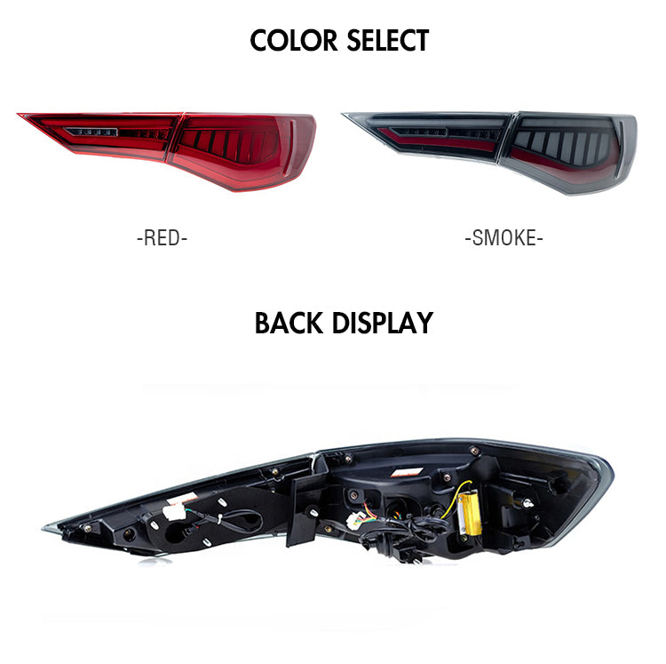 For 2019-2021 Nissan Sylphy/Sentra/Pulsar LED Tail Light with Start Up Animatio (Smoked/Red) - KuerLED