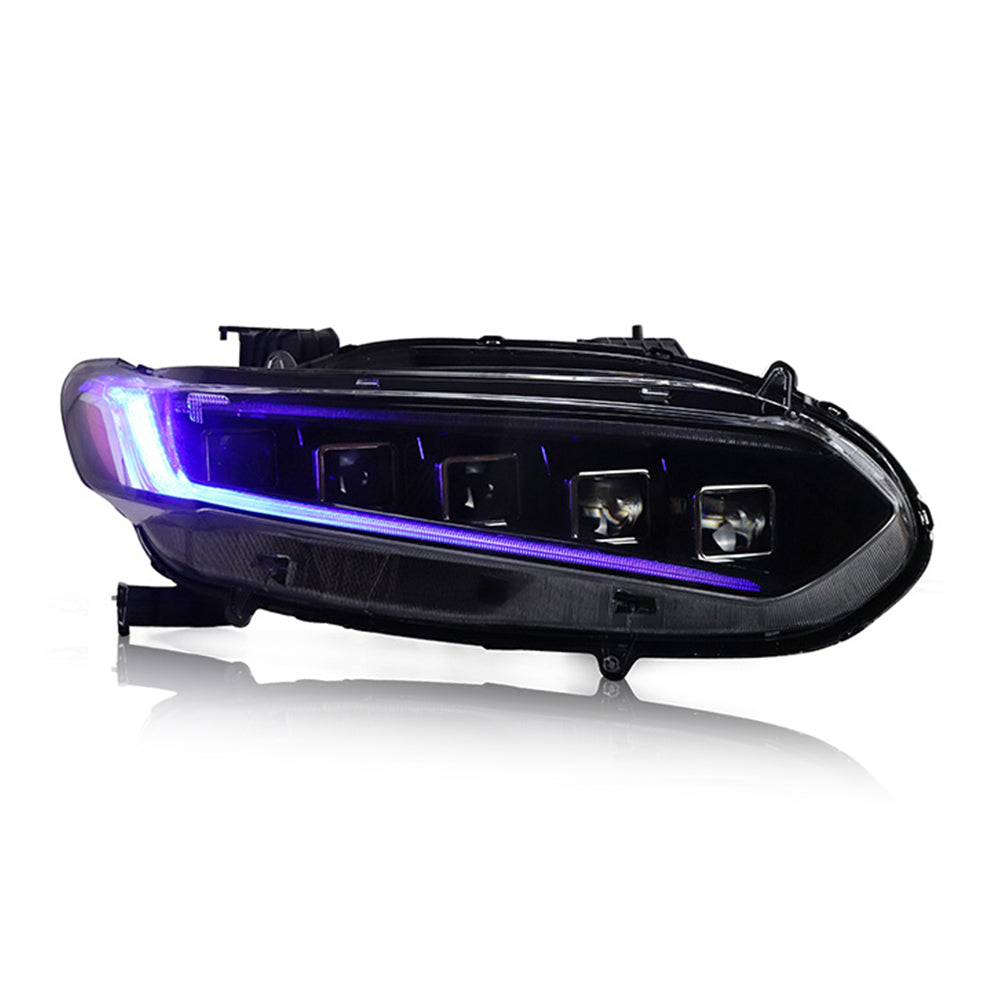 LED Headlights for 2018-2021 Honda Accord, with DRL Sequential Turn Signal Front Lamp - Kuerled