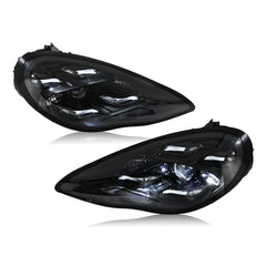 LED Matrix Headlights for 2010–2013 Porsche Panamera 970.1, Full LED Upgrade Assembly w/ DRL & Adaptive High Beam